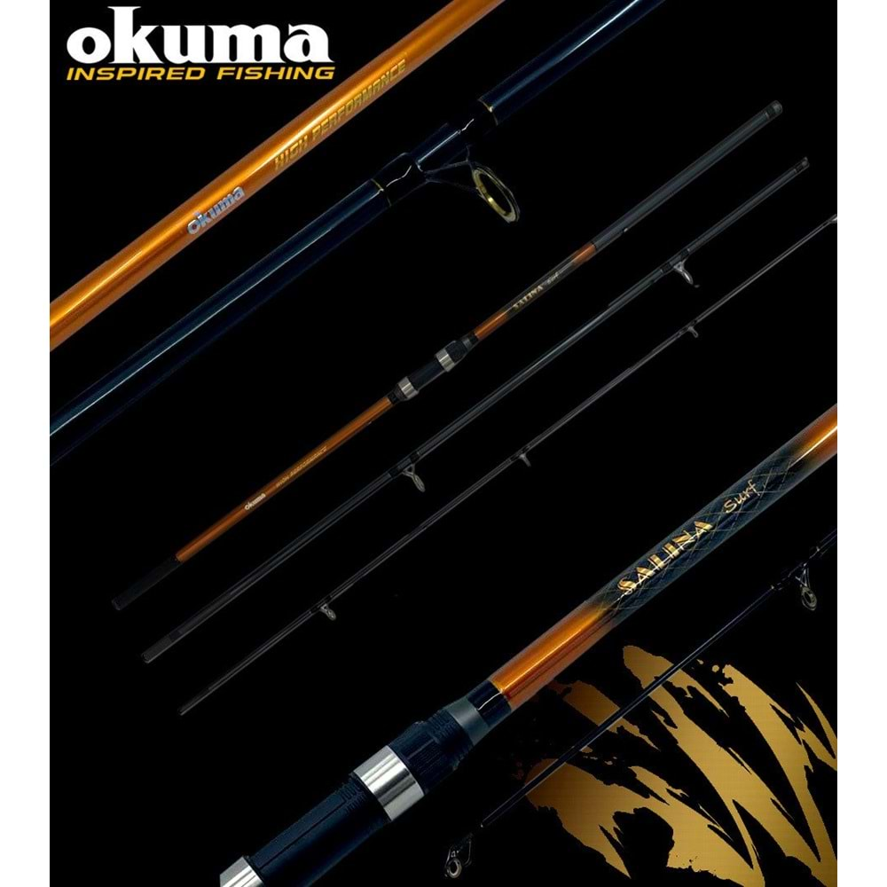 Okuma Salina Surf 14' 420 cm 3 Parça Surf Kamışı