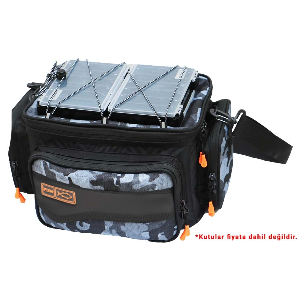 Fujin Black Camo Helper Bag - Balıkçı Çantası