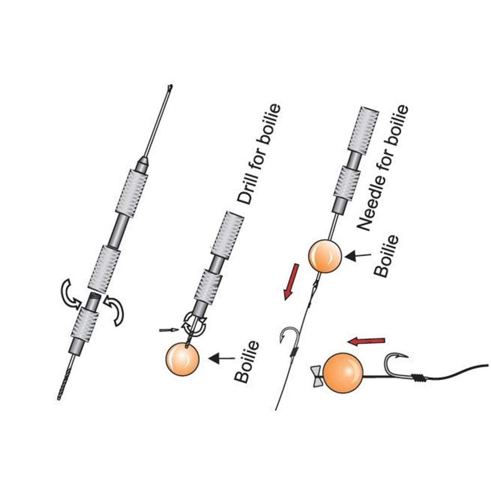 Extra Carp Baiting Hook With Drill