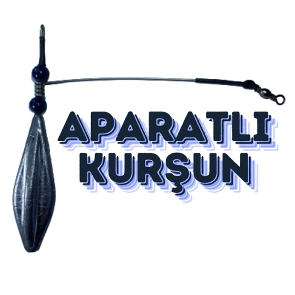 Aparatlı Surf Kurşunu Yüzen Kurşun Surf Casting Kurşunu 10 adet 100 gr