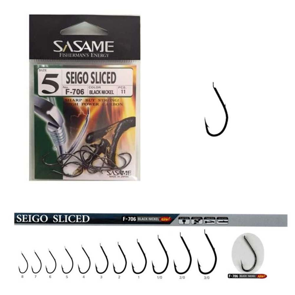 Sasame Code F-706 Seigo Sliced Serisi Olta İğnesi Size 4