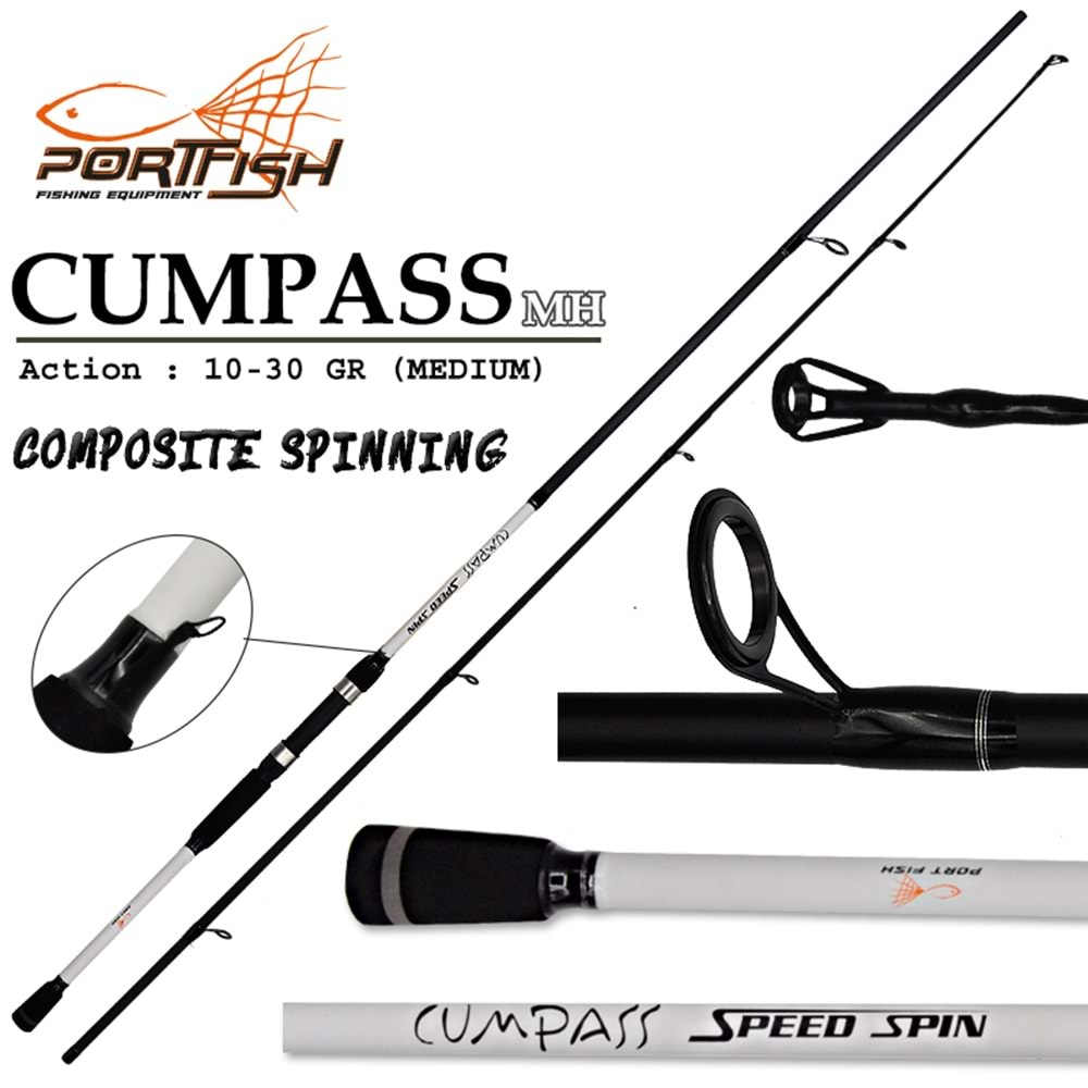 Portfish Cumpass 240cm Spin Kamış 10 - 30 gr