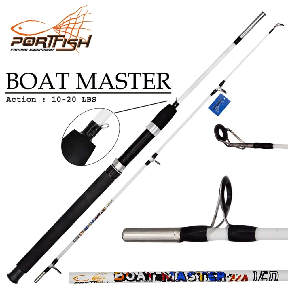 Portfish Boat Master Eco Tekne Kamışı 180 cm 10 -20 Lbs - Beyaz