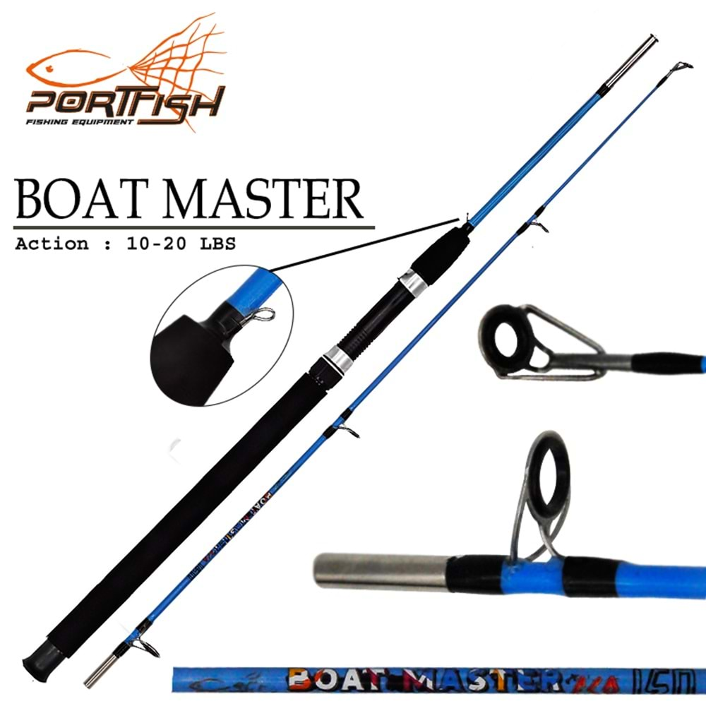 Portfish Boat Master Eco Tekne Kamışı 165 cm 10 -20 Lbs - Mavi