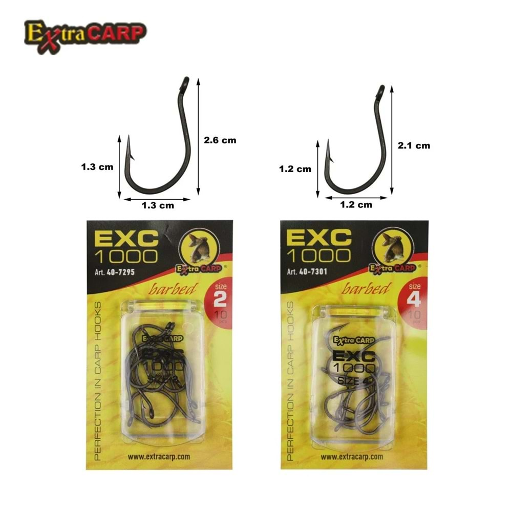 Extra Carp EXC1000 Code 40-7295 İğne Size 2