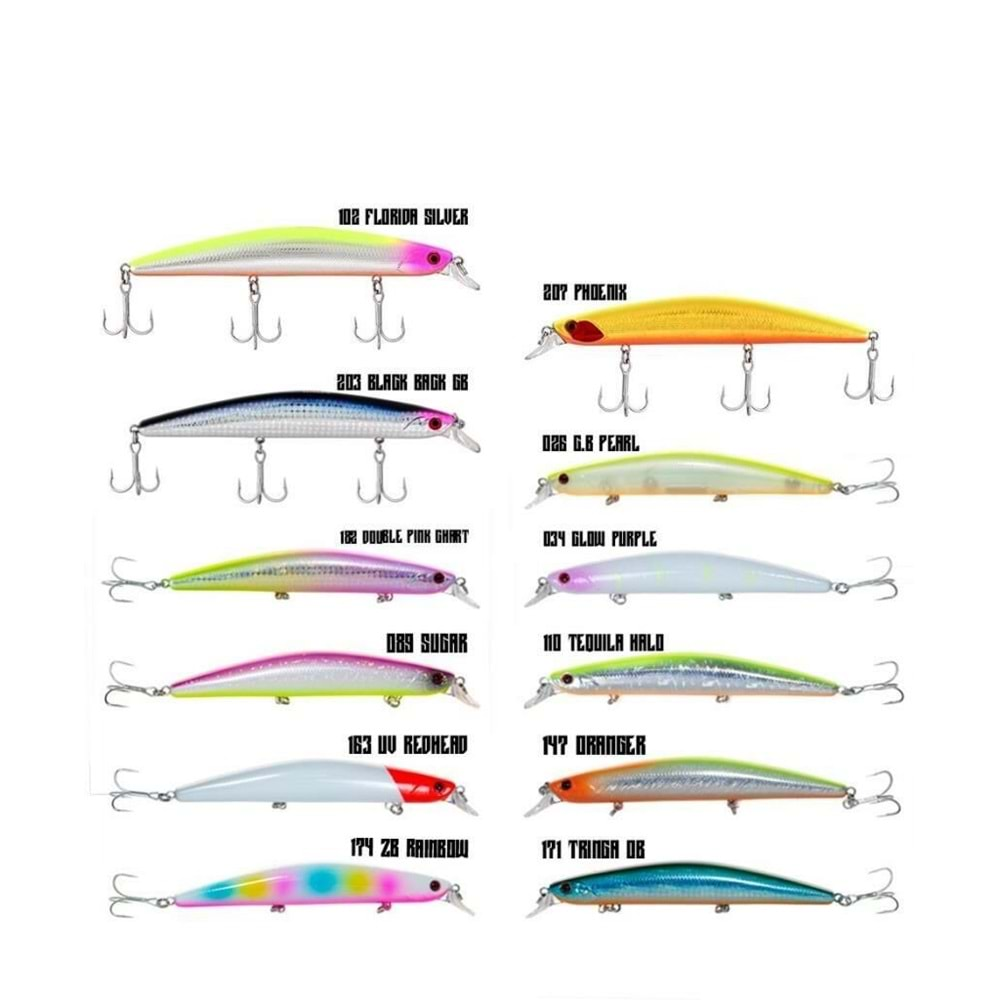 Fujin Z-Bass Minnow 125F 21gr Maket Balık