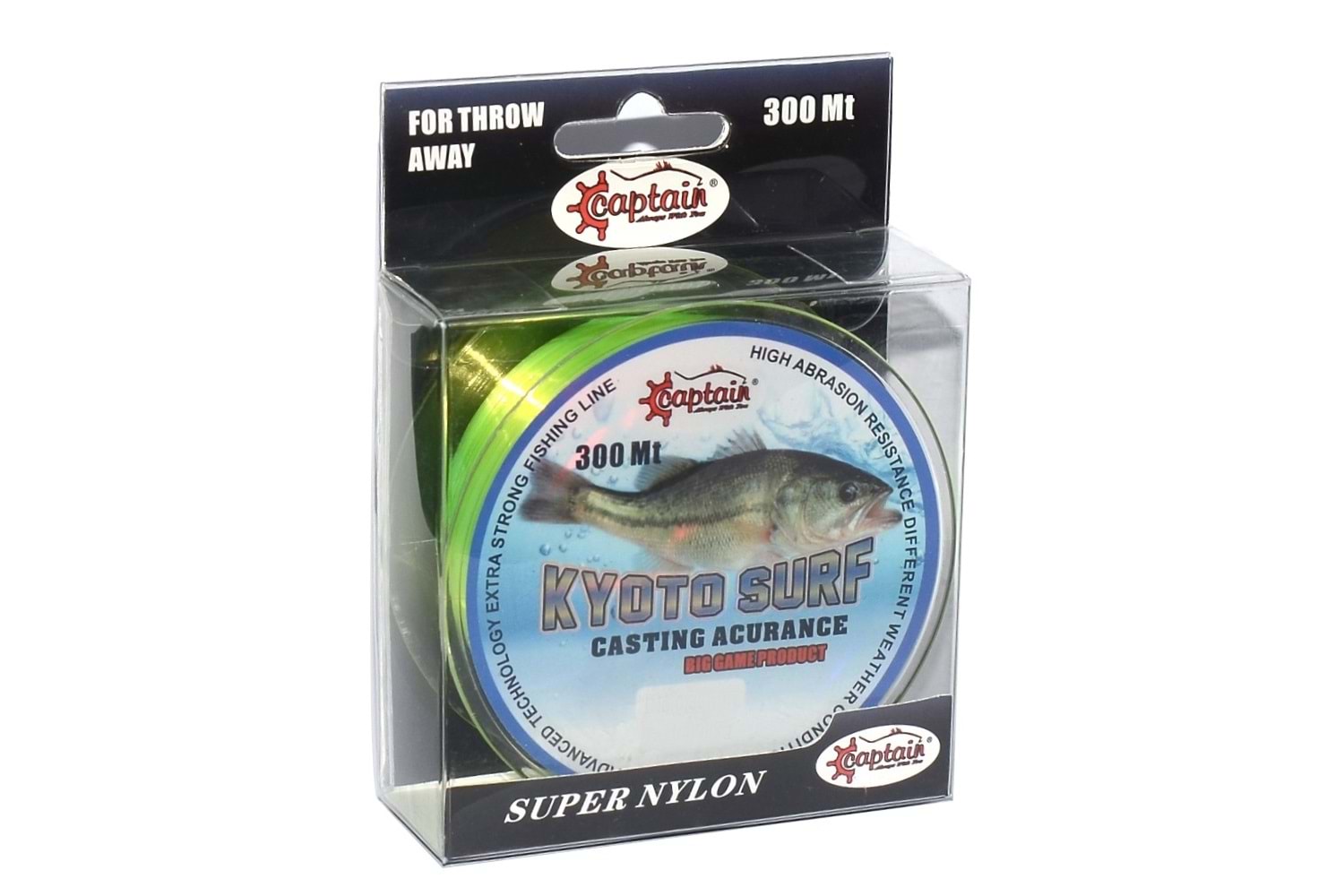 Captain Kyoto Surf 300mt Monofilament Misina Sarı