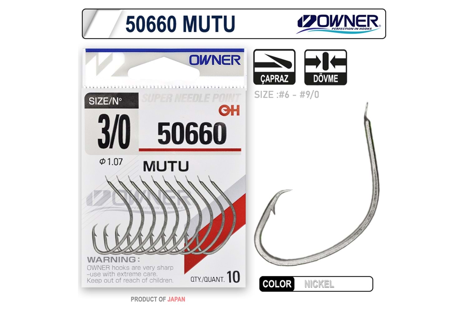 Owner 50660 Mutu White İğne