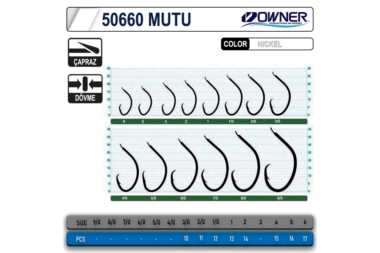 Owner 50660 Mutu White İğne