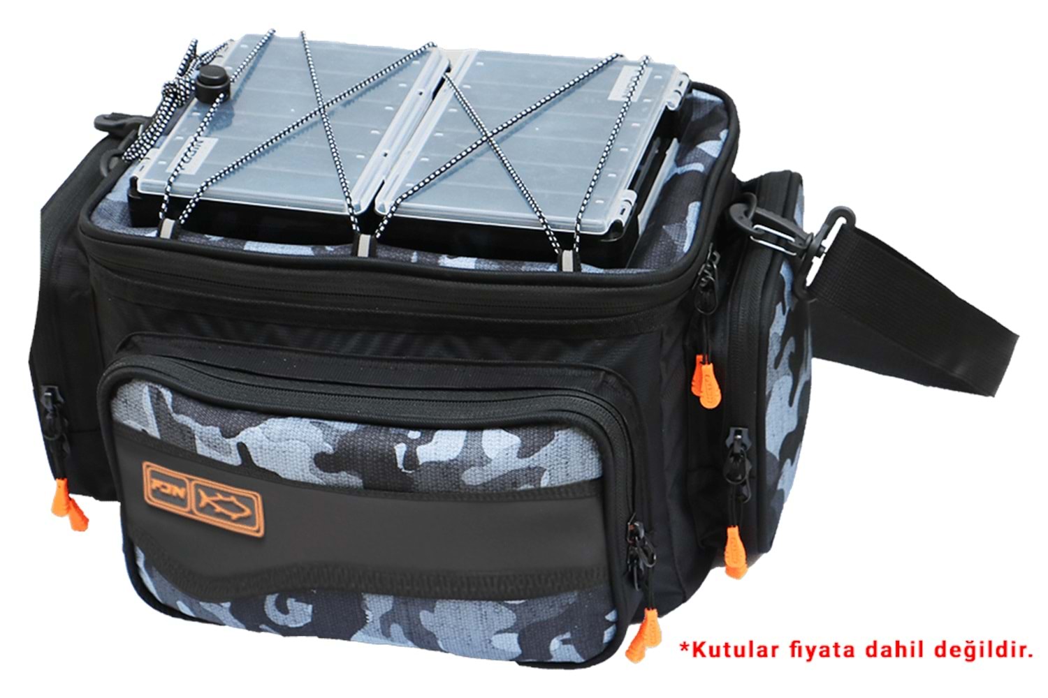 Fujin Black Camo Helper Bag - Balıkçı Çantası