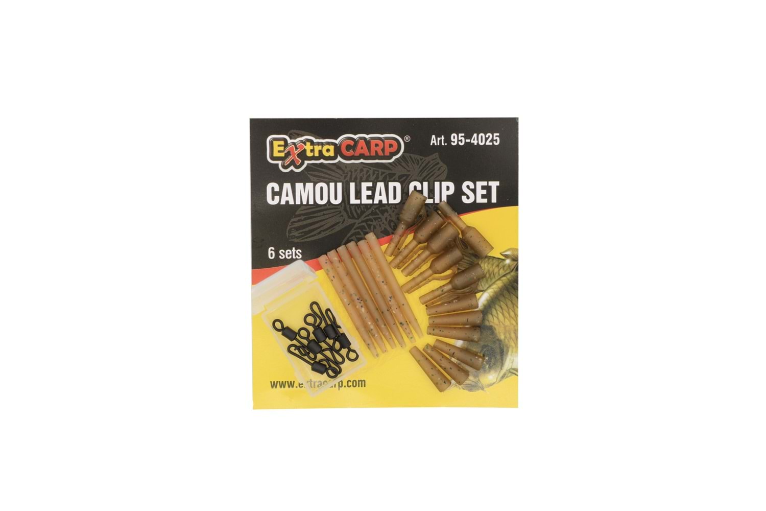 Extra Carp Camou Lead Clip Set 6 sets