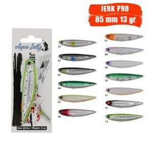 Aqua Salty Jerk Pro 85 Mm 13 Gr Su Üstü Maket Balık