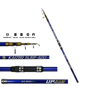 Eurofish Kaizer 420 cm Surf Kamışı 100-300 g