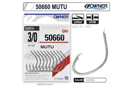 Owner 50660 Mutu White İğne