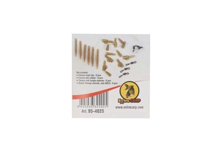 Extra Carp Camou Lead Clip Set 6 sets
