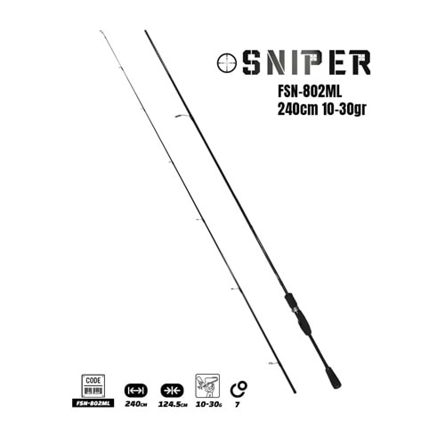 Fujin Sniper 240cm 10-30gr Spin Kamış FSN-802ML