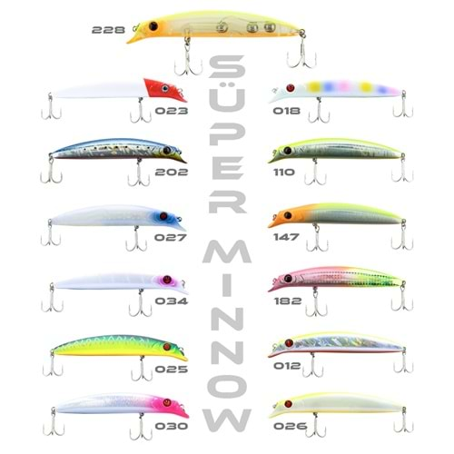 Fujin Süper Minnow 11.5cm 18gr Maket Balık Double Pink Chart