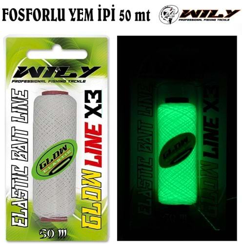 Wily Fosforlu (Glow) Yem İpi 50 mt